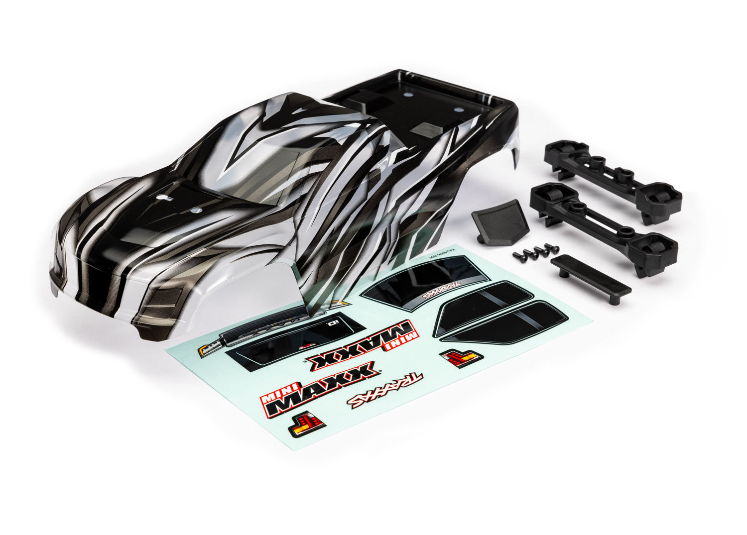 Traxxas Body, Mini Maxx®, Prographix® (Graphics Are Printed, Requires Paint & Final Color Application) - - Traxxas