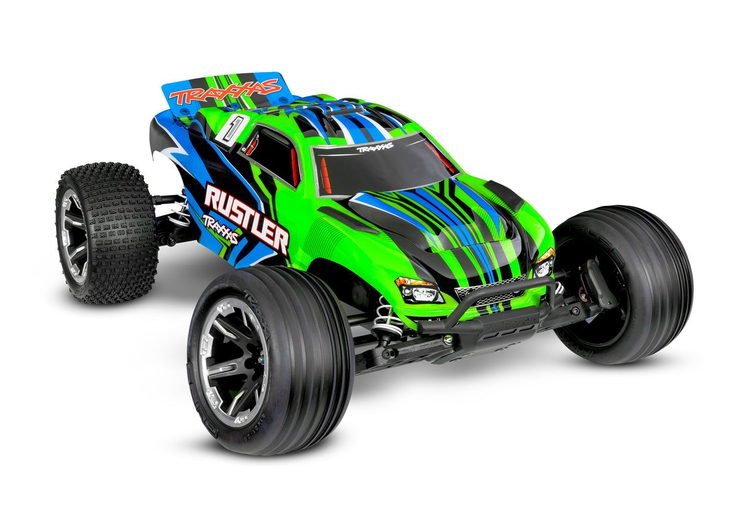 Traxxas Rustler HD 1/10 RTR 2WD Stadium Truck w/ USB-C Charger, XL-5 ESC - - Traxxas