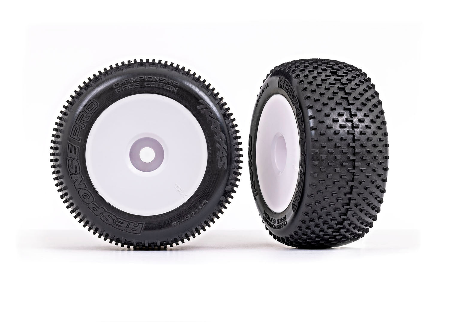 Traxxas Response Pro Pre-Mounted 3.8" Tires w/17mm Dish Wheel (2) (White) - - Traxxas