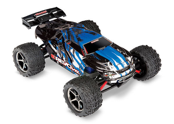 traxxas E-Revo® VXL: 1/16-Scale 4WD Brushless Monster Truck with TQi™ Traxxas Link™ Enabled 2.4GHz Radio System & Traxxas Stability Management (TSM)® - - Traxxas
