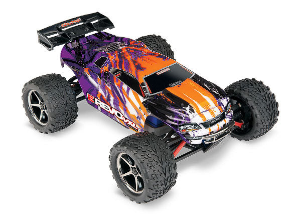 traxxas E-Revo® VXL: 1/16-Scale 4WD Brushless Monster Truck with TQi™ Traxxas Link™ Enabled 2.4GHz Radio System & Traxxas Stability Management (TSM)® - - Traxxas