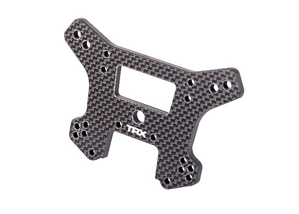 TRAXXAS front Shock tower 5mm (carbon fiber) (fits Sledge®) - - Traxxas