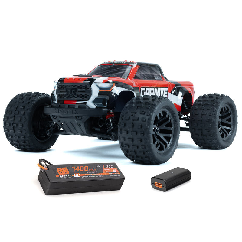 Arrma 1/18 GRANITE GROM MEGA 380 Brushed 4X4 Monster Truck RTR with Battery & Charger - - Horizon Hobbies, Inc.