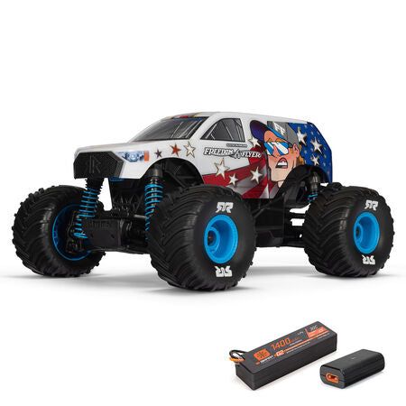Arrma Freedom Flyer Grom 1/16 4x4 RTR Brushed Monster Truck (White) w/SLT2 2.4GHz Radio, Battery & Charger - - Horizon Hobbies, Inc.