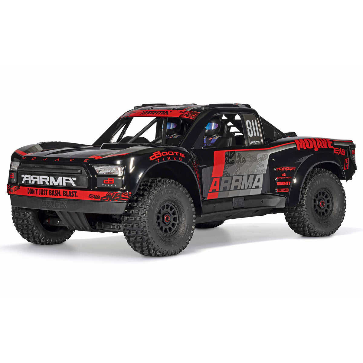 Arrma Mojave 6S EXB RTR Brushless 1/7 4WD Extreme Bash Desert Truck (Black/Red) w/2.4GHz Radio