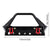 INJORA Black Metal Front Bumper With Lights For 1/10 RC Crawler - - INJORA
