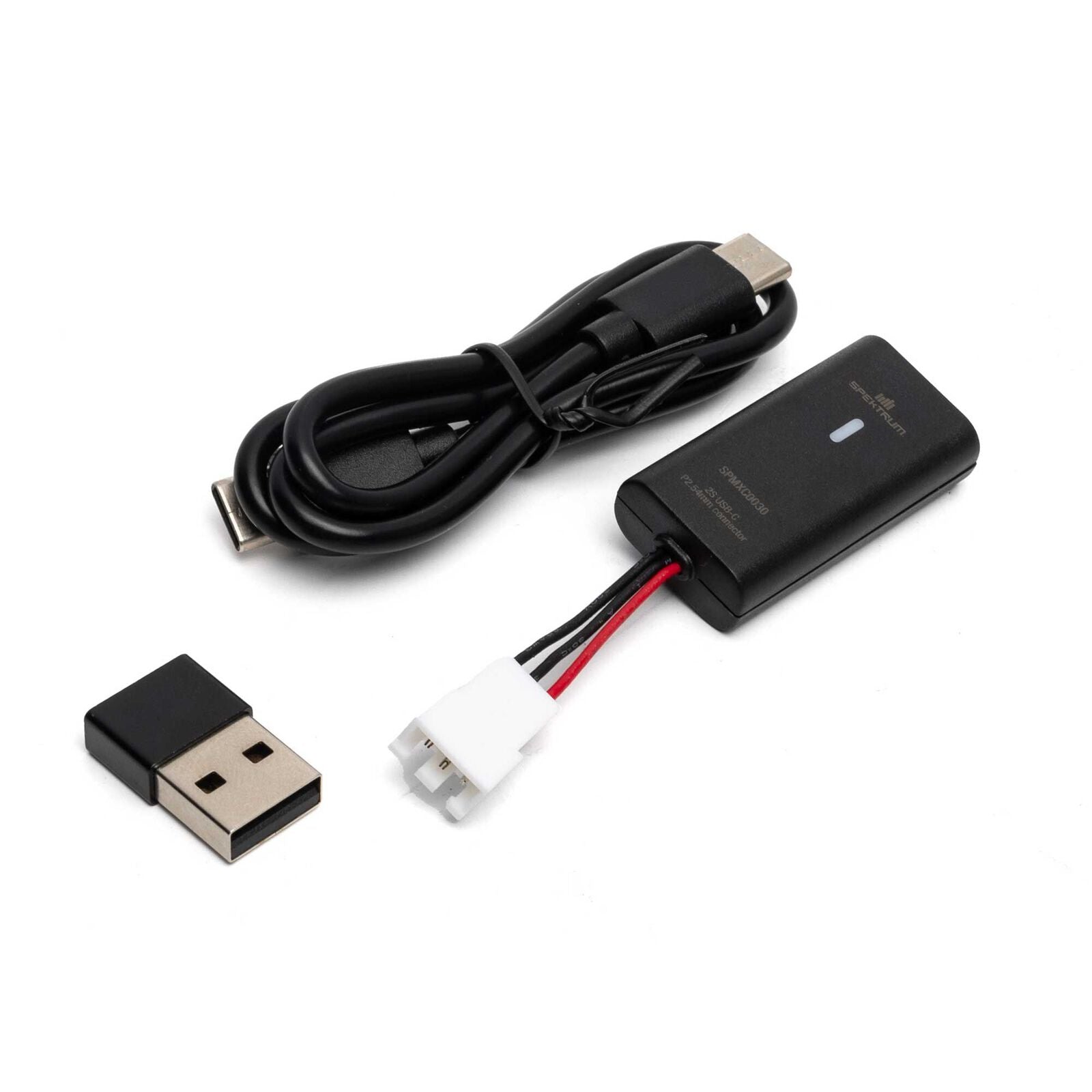 Spektrum 2S PH2.54 JST-XH 3-pin USB-C 500mAh Charger - - Horizon Hobbies, Inc.