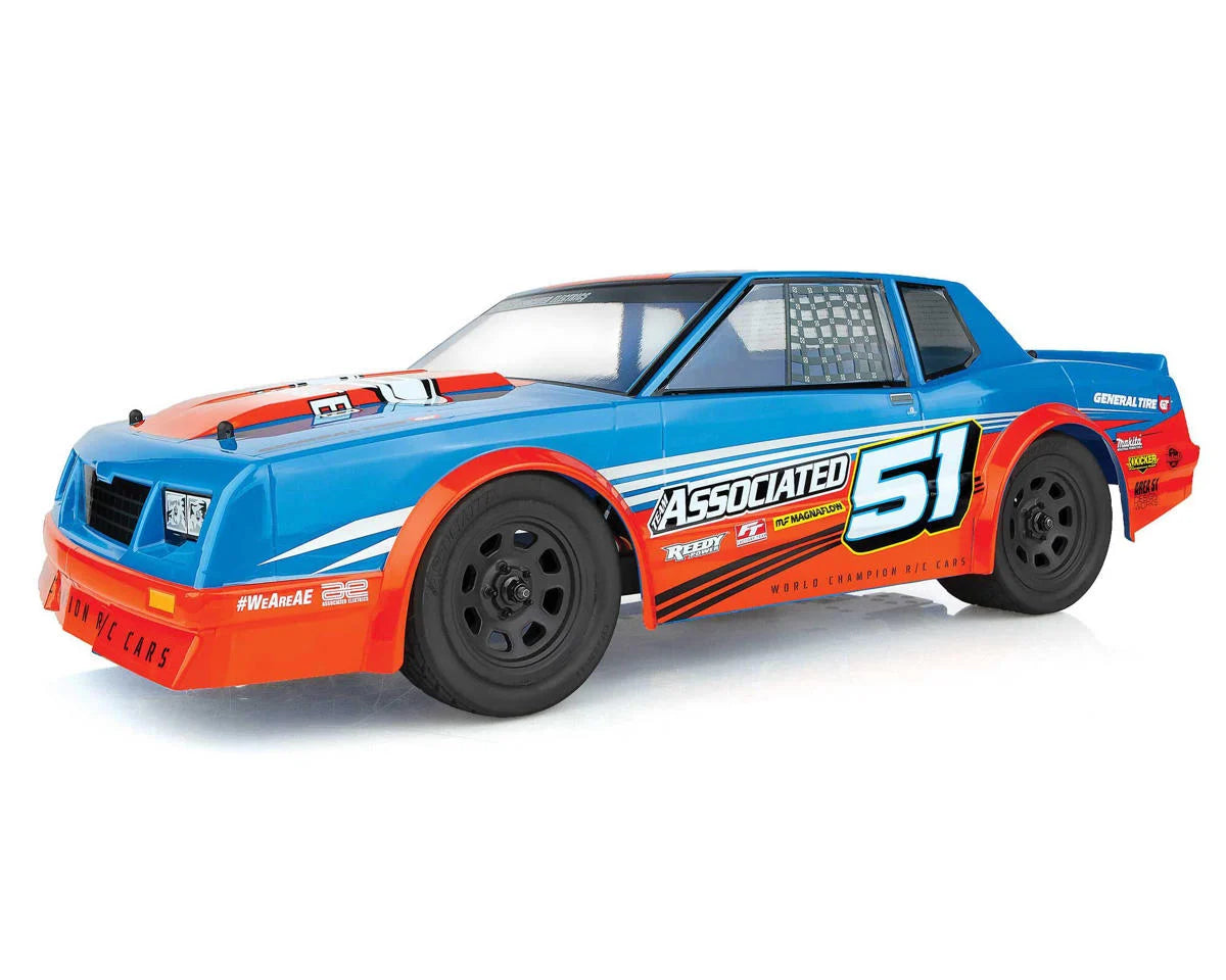 Team Associated SR10M RTR Electric Brushless 2WD Dirt Oval Car (Blue) w/2.4GHz Flysky FS-G4P Radio - - AMain Distributing