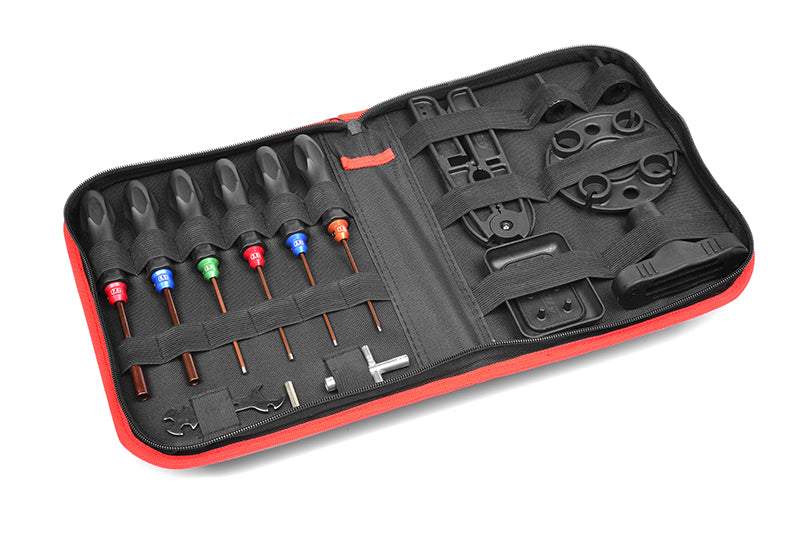 Corally RC Car Tool Set - Includes Tool Bag - 16pcs Total