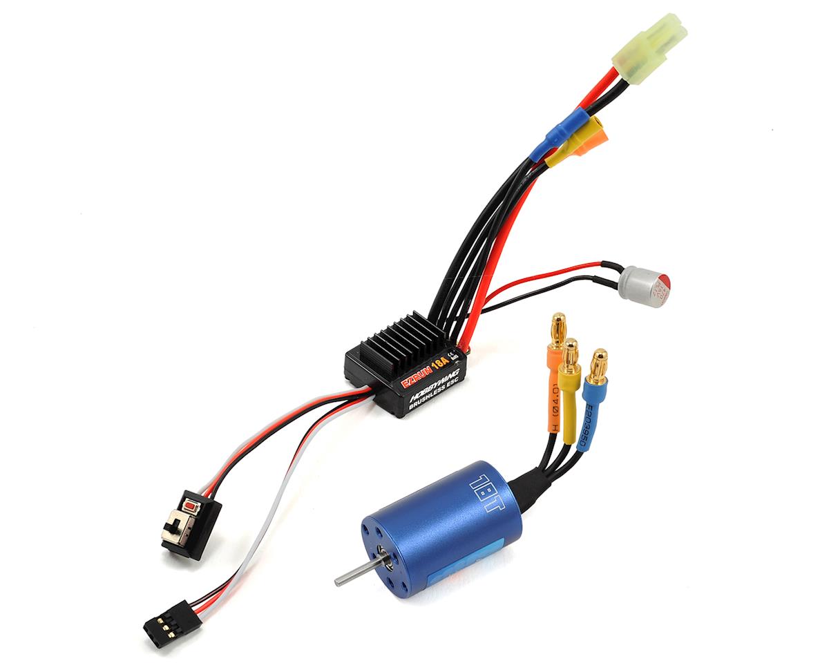 Hobbywing EZRun 18A Sensorless Brushless ESC/Motor Combo (18.0T/5200kV) w/Program Box - - HobbyWing North America
