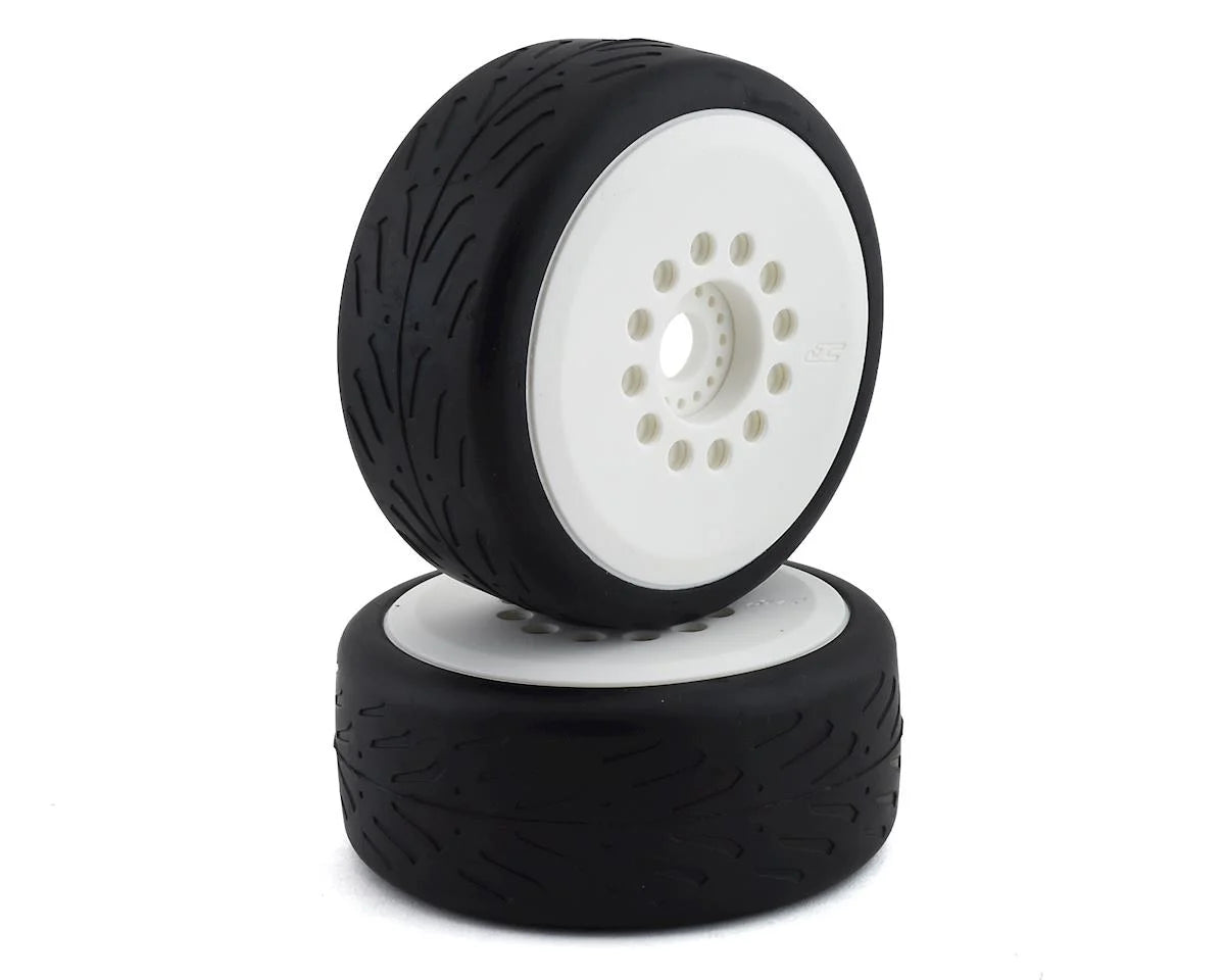 JConcepts Speed Claw Belted Tire Pre-Mounted w/Cheetah Speed-Run Wheel (Black) (2) - - AMain Distributing