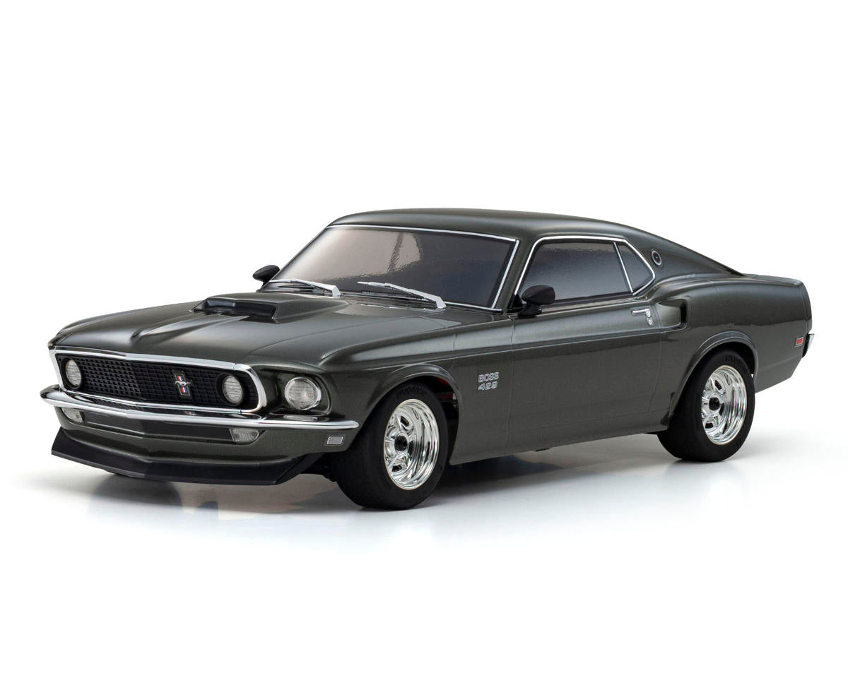 Kyosho Fazer Mk2 1969 Ford Mustang Boss 429 Electric 4WD 1/10 RTR Touring Car (Black Jade) w/Syncro KT-231P 2.4GHz Radio - - Kyosho