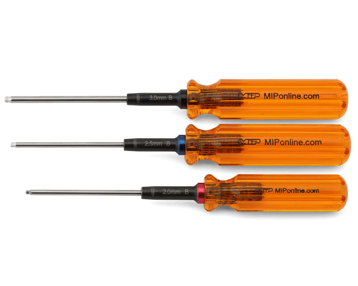 MIP Gen 2 Metric Ball End Hex Driver Wrench Set (2.0, 2.5 & 3.0mm) - - Horizon Hobbies, Inc.