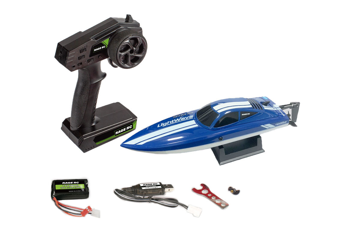 Rage R/C LightWave Electric Micro RTR Boat - - HRP Distributing, Inc.