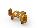 HPI Racing Aluminum Steering Servo Mount (Orange), for Venture18 - - HRP Distributing, Inc.