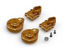 HPI Racing Aluminum Portal Rear Hub Set (Orange / 2pcs), for Venture18