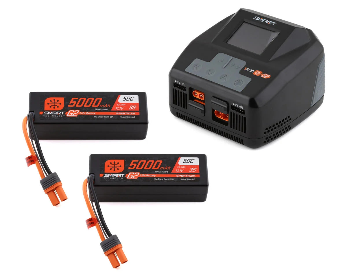 Spektrum RC Smart G2 PowerStage 6S Bundle w/Two 3S Smart LiPo Batteries (5000mAh) - - Horizon Hobbies, Inc.
