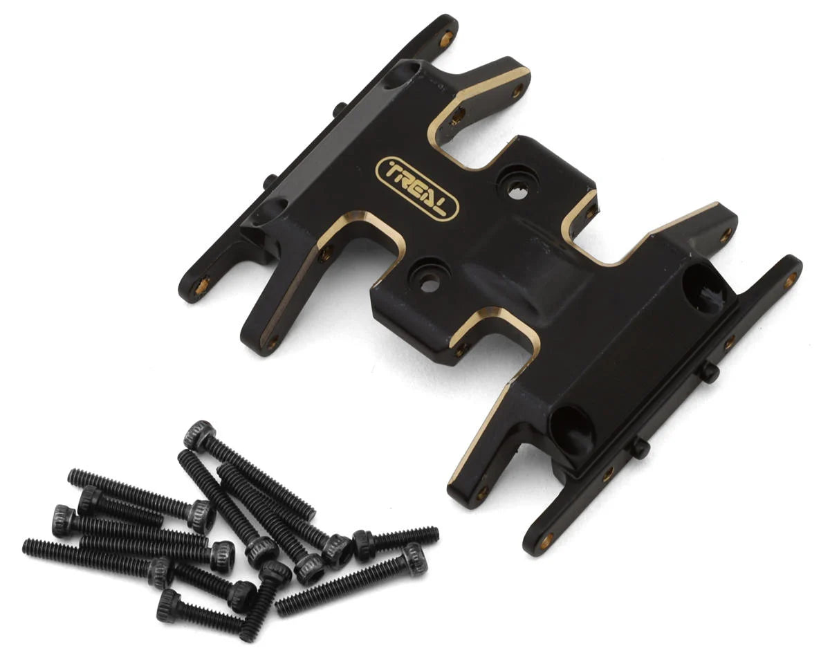 Treal Hobby Axial SCX24 Brass Skid Plate (Black) (13.9g) - - AMain Distributing