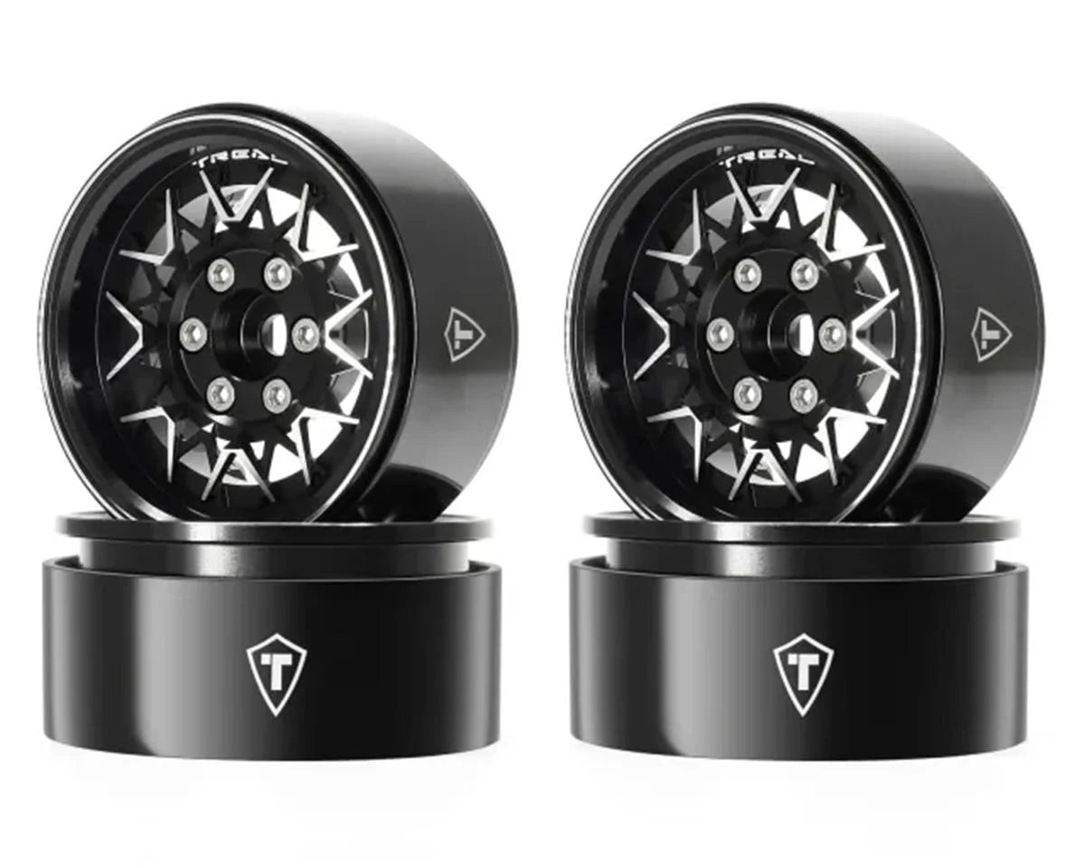 Treal Hobby Type V 1.9" V-Spoke Beadlock Wheels (4)
