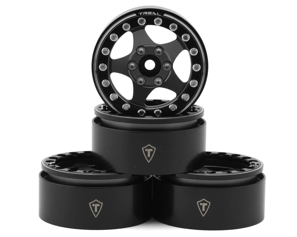 Treal Hobby Type E 1.9" Classic 5-Spoke Beadlock Wheels (4)