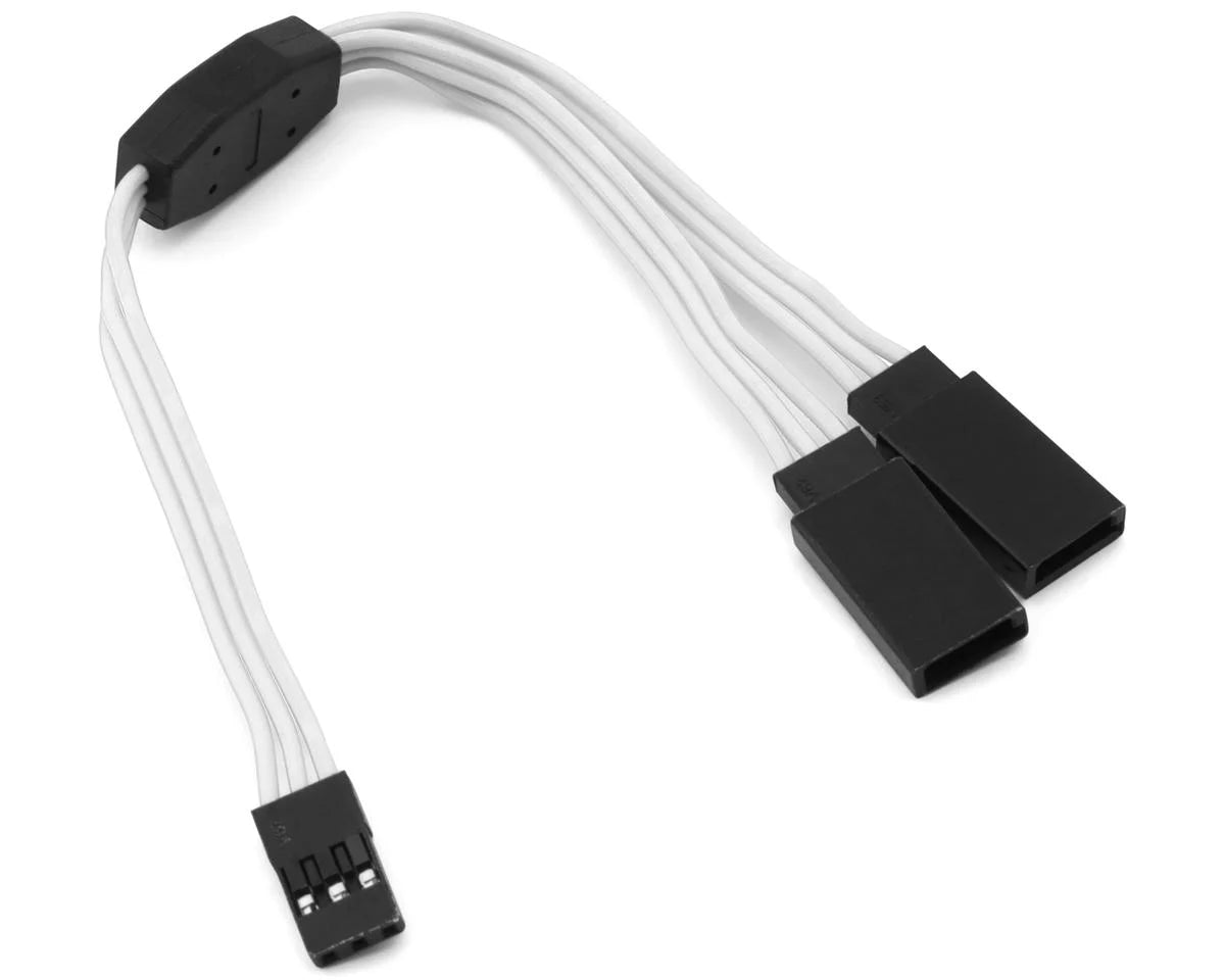 Yeah Racing 60-Core Y-Harness High Current Servo Extension Lead (JR/Futaba Plug) (150mm) - - AMain Distributing