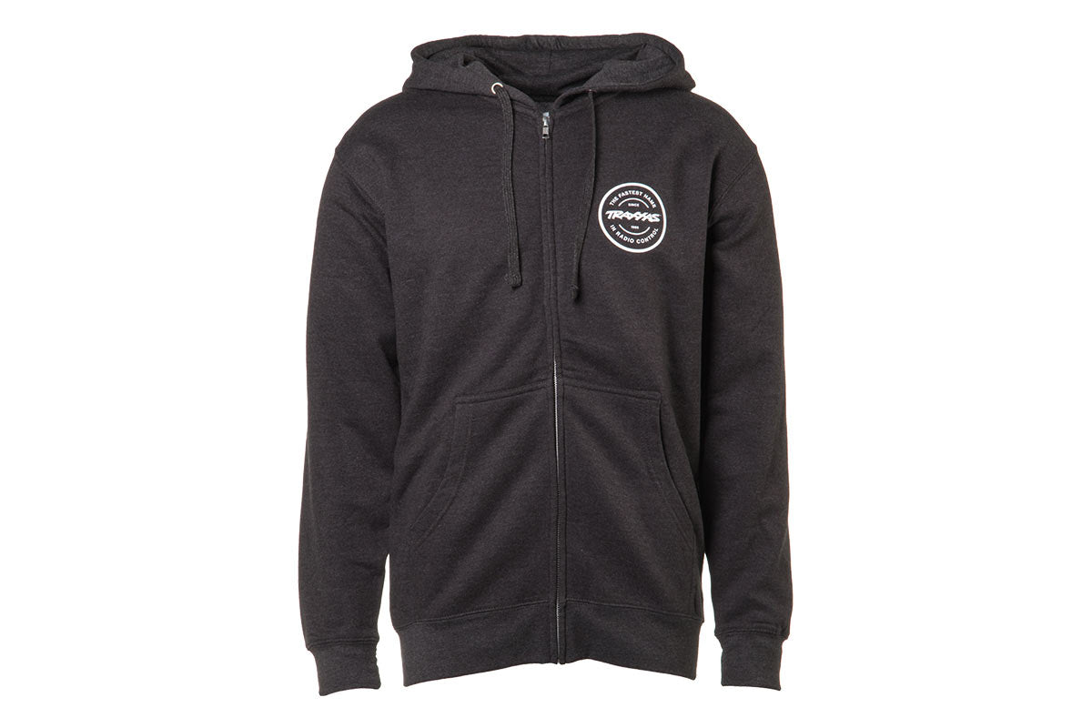 Traxxas Token Zip Hoodie Sweatshirt, Charcoal 2X-Large - - Traxxas