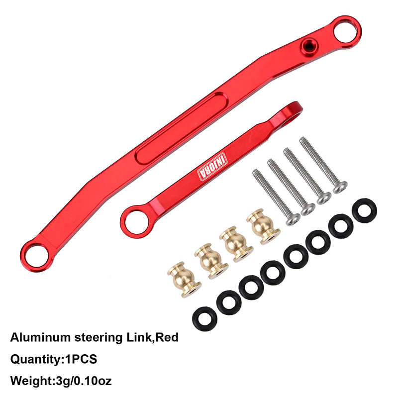 INJORA CNC Aluminum Steering Links For SCX24 AX24 - - INJORA
