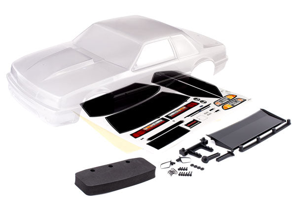 Traxxas Body Ford Mustang Fox Body/Masks/Decal - Body - Traxxas