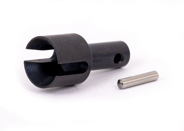 TRAXXAS Differential output cup, front or rear (hardened steel)/ 2.5x12mm pin - - Traxxas