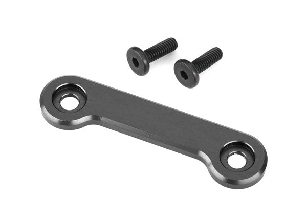 TRAXXAS Wing washer, 6061-T6 aluminum (dark-titanium anodized) (1)/ 4x12mm FCS (2) - - Traxxas