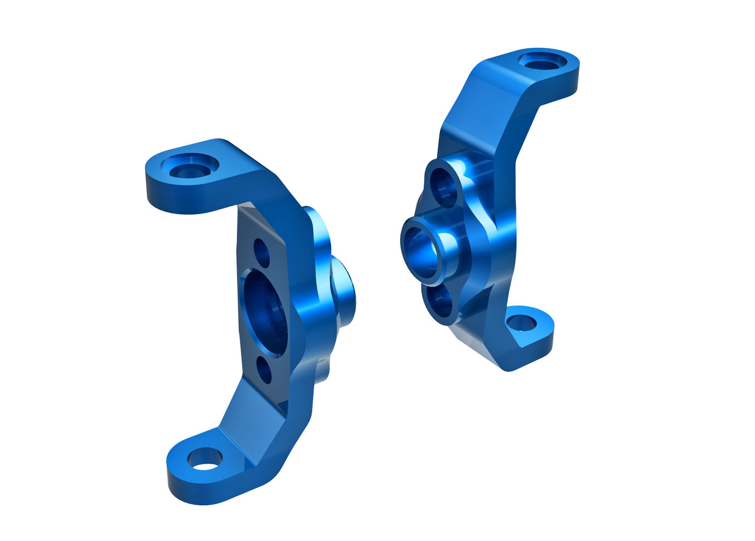 TRAXXAS Caster blocks, 6061-T6 aluminum (left & right) - - Traxxas