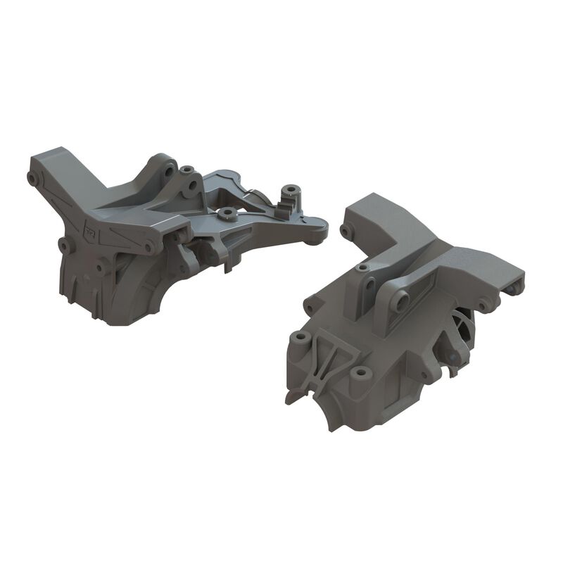 Arrma Infraction Mega/Vendetta 3S BLX Upper Gearbox Covers & Shock Tower (2) - - Horizon Hobbies, Inc.