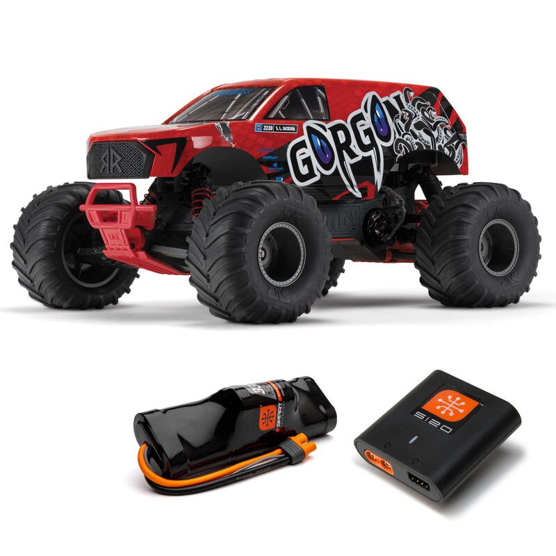 Arrma GORGON 4X2 MEGA 550 Brushed 1/10 Monster Truck RTR w/SLT2 2.4GHz Radio, Battery & Charger - - Horizon Hobbies, Inc.