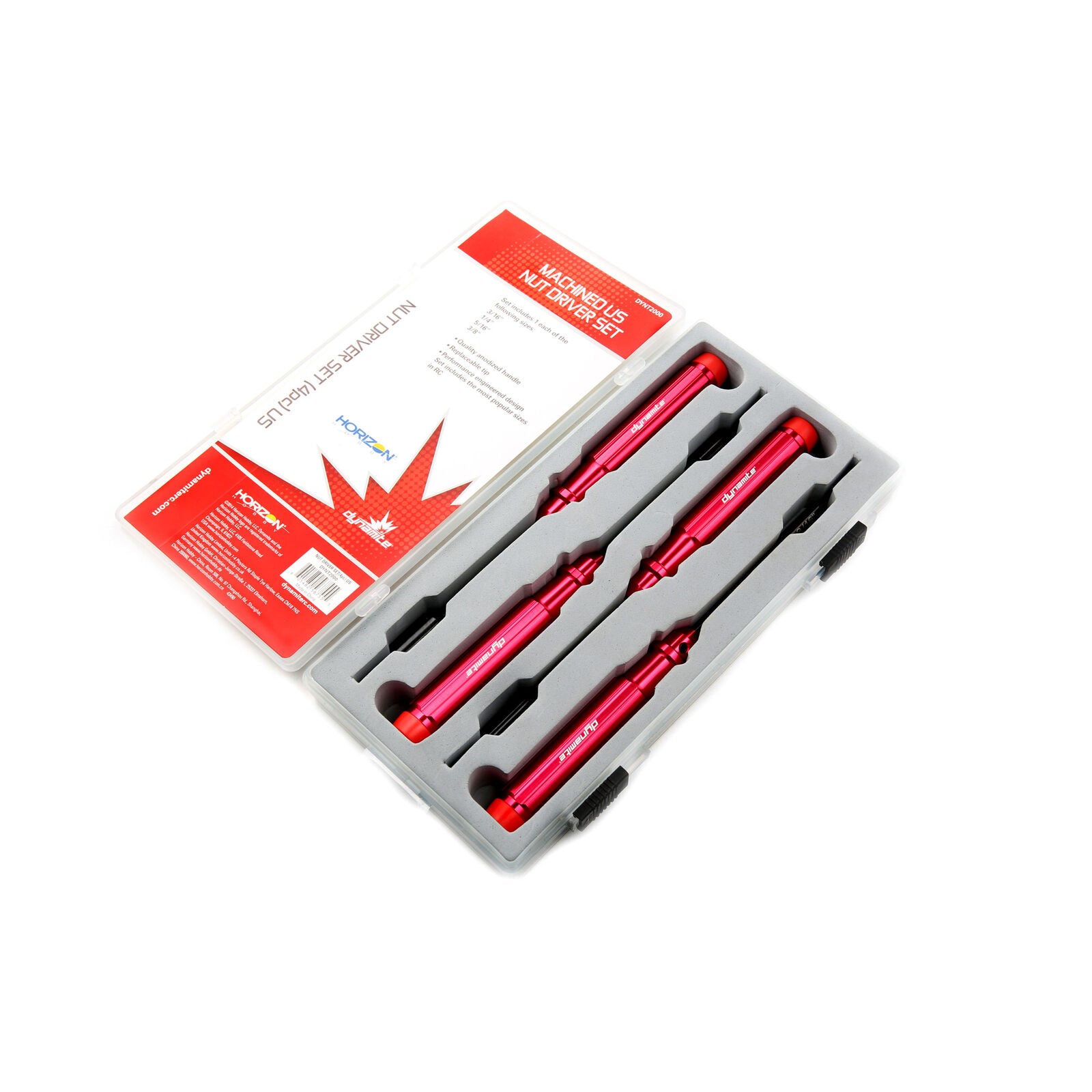 DYNAMIYE Machined Nut Driver Set (4 pc), US - - Horizon Hobbies, Inc.