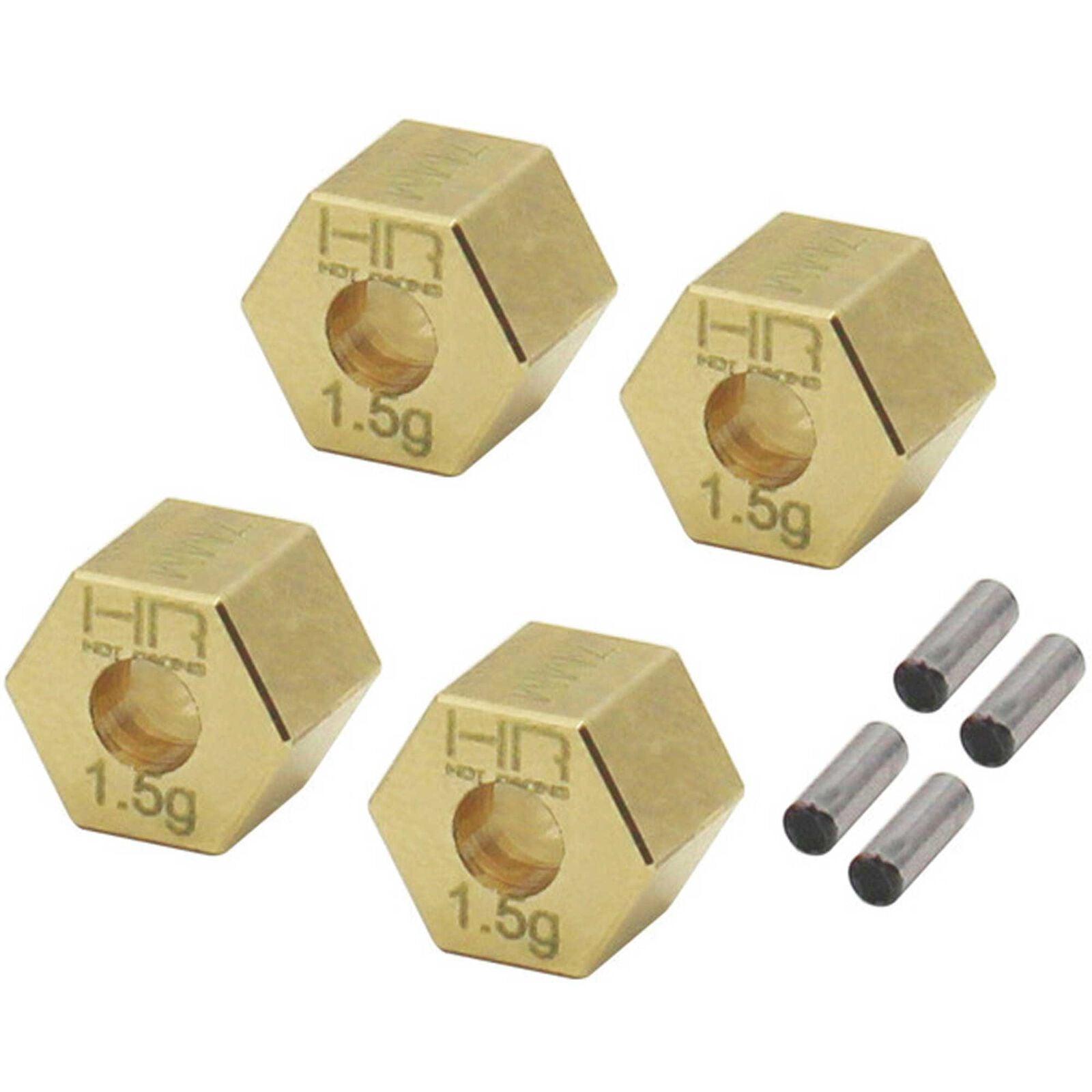 Hot Racing Brass Stock Wheels Hub +1.5mm wide 7mm Hex: Traxxas TRX4-18 (fits TRX4M) - Parts - AMain Distributing