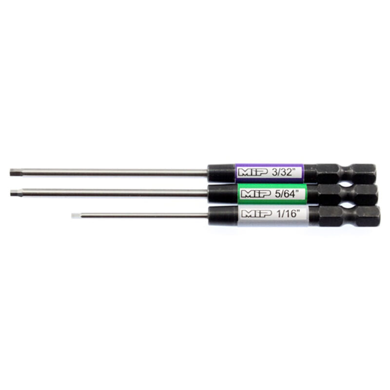 MIP Speed Tip Hex Driver Power Tool Tip Set (Standard) (3) (1/16, 5/64 & 3/32") - Parts - Horizon Hobbies, Inc.