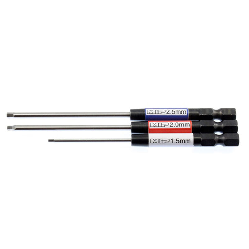 MIP Speed Tip Hex Driver Power Tool Tip Set (Metric) (3) (1.5, 2.0 & 2.5mm) - Remote Control Toys - Horizon Hobbies, Inc.