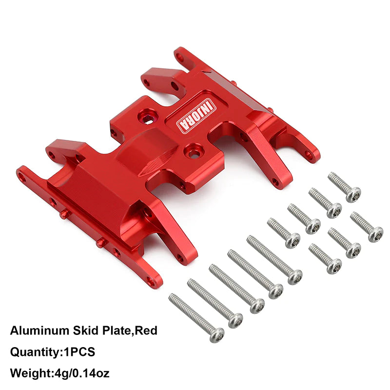 INJORA Aluminum Gearbox Mount, Transmission Skid Plate For Axial SCX24 - - INJORA