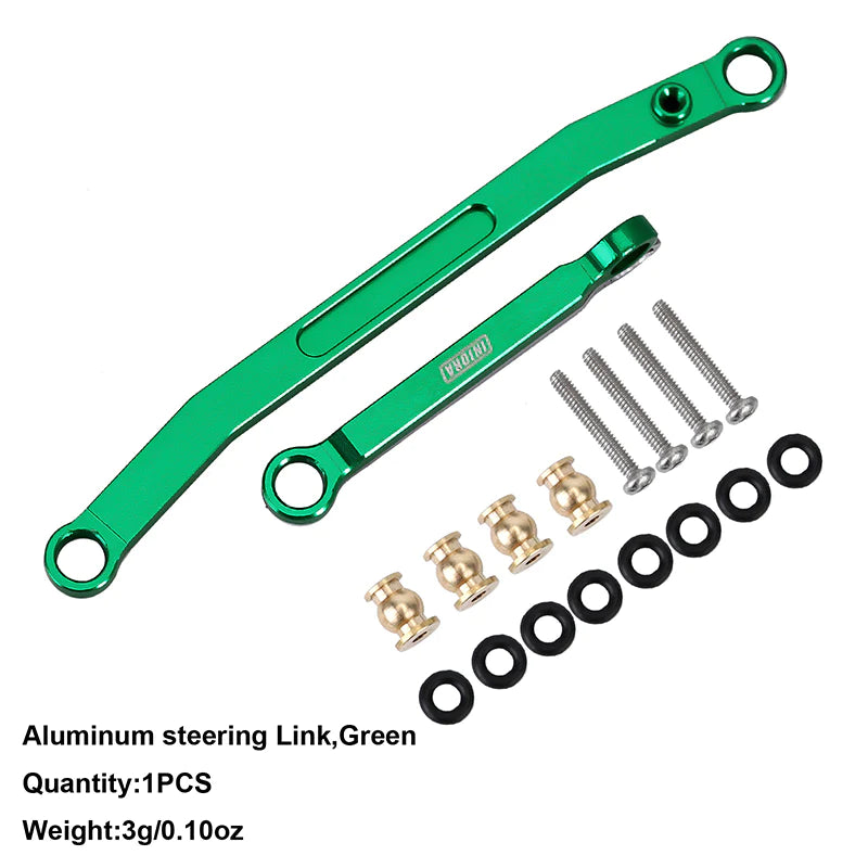INJORA CNC Aluminum Steering Links For SCX24 AX24 - - INJORA