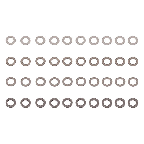 Yeah Racing 3x5mm Stainless Steel Shim Set (40) (0.1, 0.2, 0.3, 0.5mm) - Remote Control Toys - AMain Distributing
