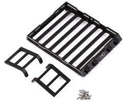Hot Racing Aluminum Roof Rack with Light Bar SCX24 - - AMain Distributing