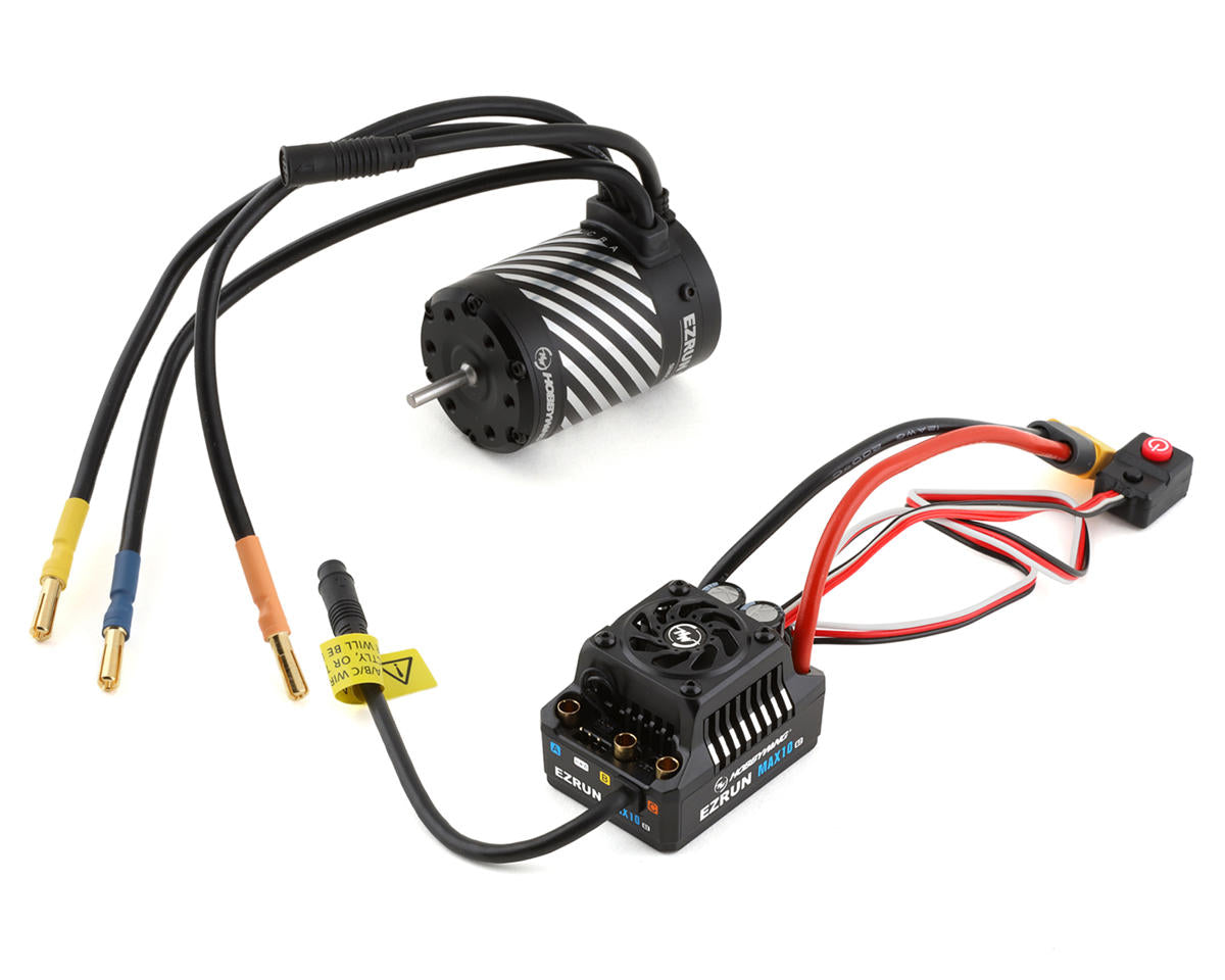 Hobbywing EZRun MAX10 G2 80 Amp Sensored Brushless Waterproof ESC/3652SD Motor Combo (3300kV) - - HobbyWing North America