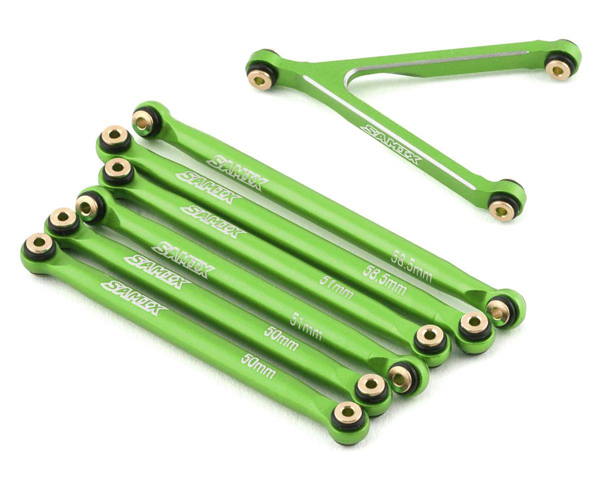 Samix SCX24 Aluminum Link Set (7) (133.7mm) "LWB" - - AMain Distributing