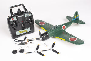 RAGE RC Mitsubishi A6M Zero Micro RTF Airplane w/PASS System - - HRP Distributing, Inc.