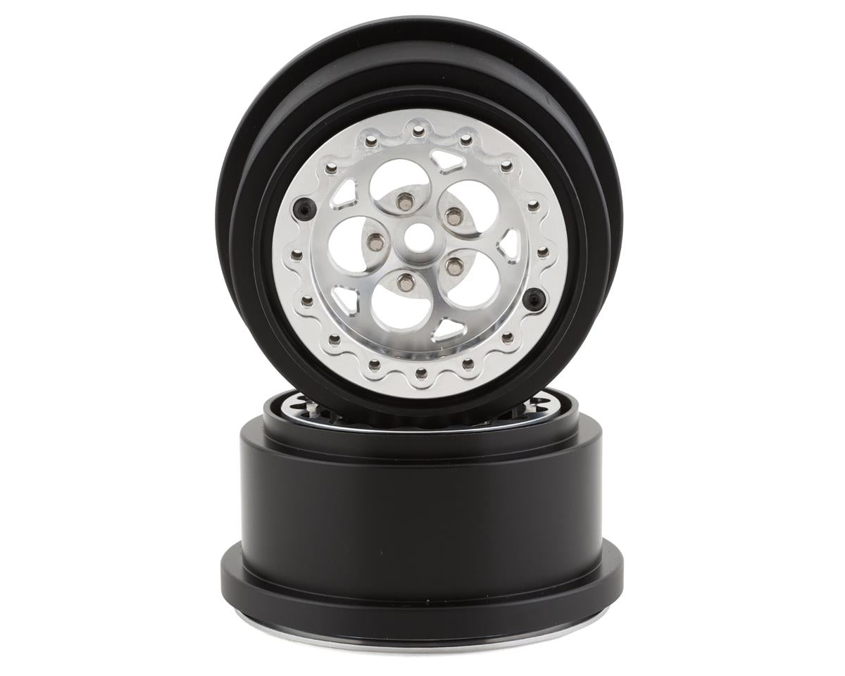 SSD RC 5 Hole Lightweight Aluminum Drag Racing Beadlock Wheels (2) (2.2/3.0") - - AMain Distributing