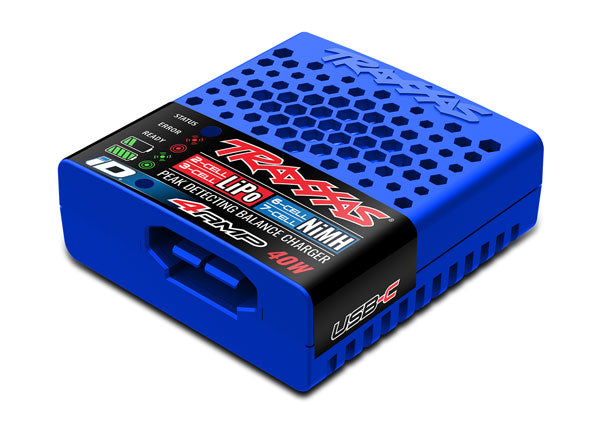Traxxas Charger, EZ-Peak®, USB-C, 40W, NiMH/LiPo with iD® Auto Battery Identification -  - Traxxas