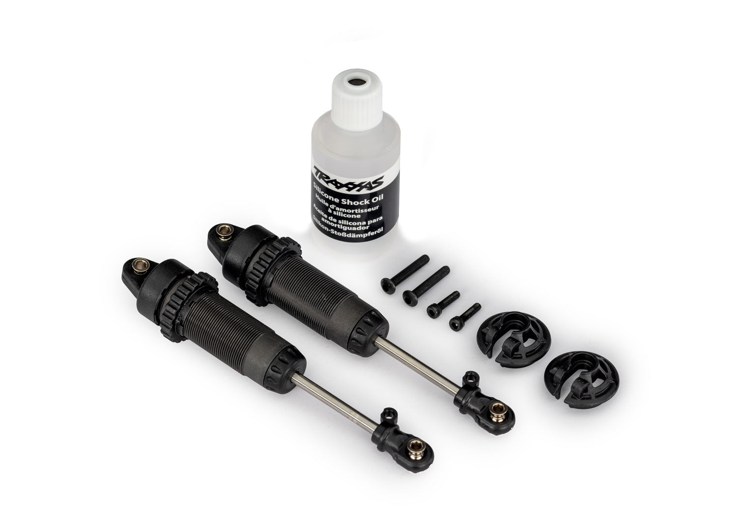 Traxxas 1/10 Gray Composite XX-Long GTR Shocks (2)