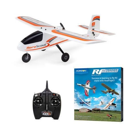 HobbyZone AeroScout S 2 1.1m RTF Basic with RealFlight, AS3X+ and SAFE -  - Horizon Hobbies, Inc.
