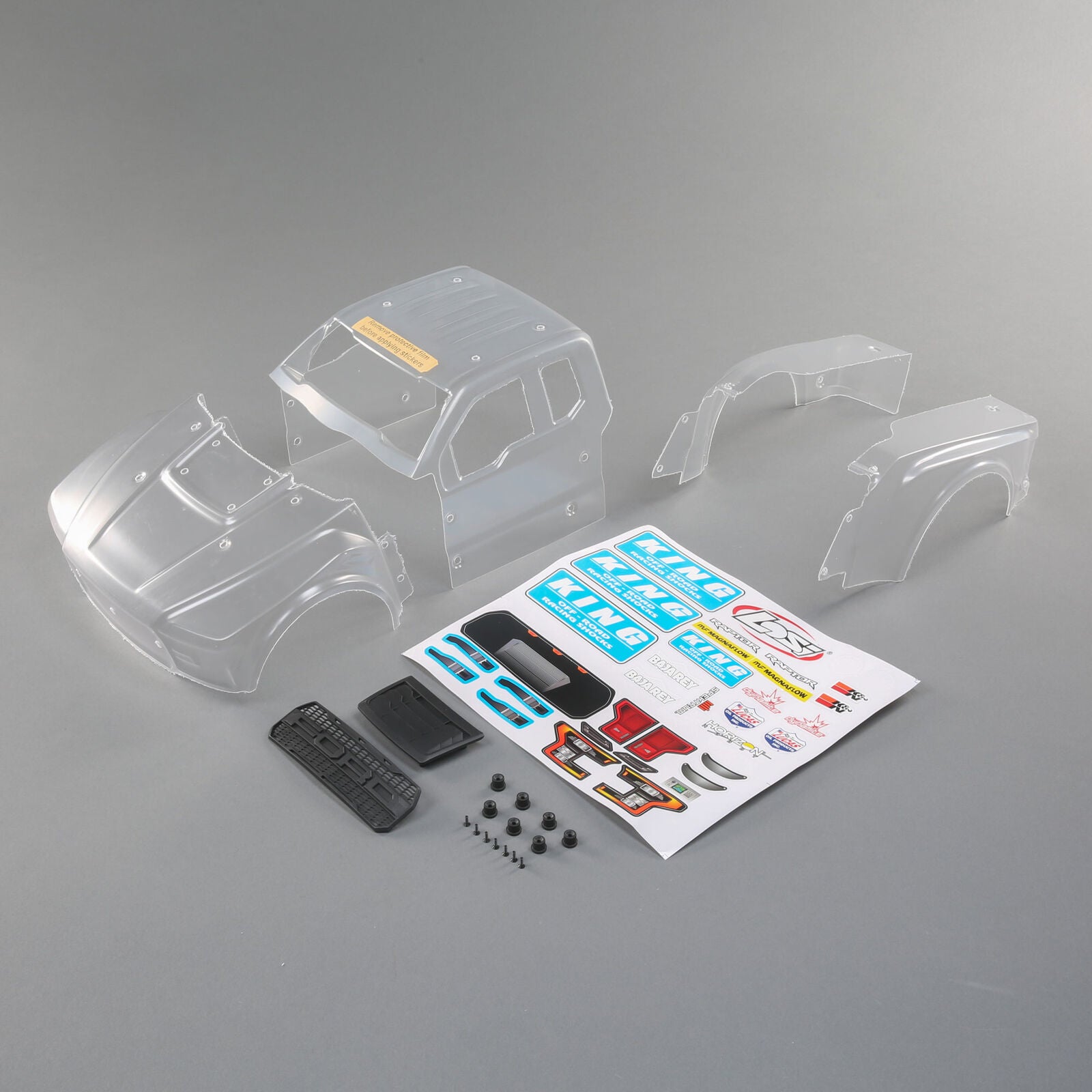 Losi Baja Rey Ford Raptor Body Set (Clear) - Body - Horizon Hobbies, Inc.