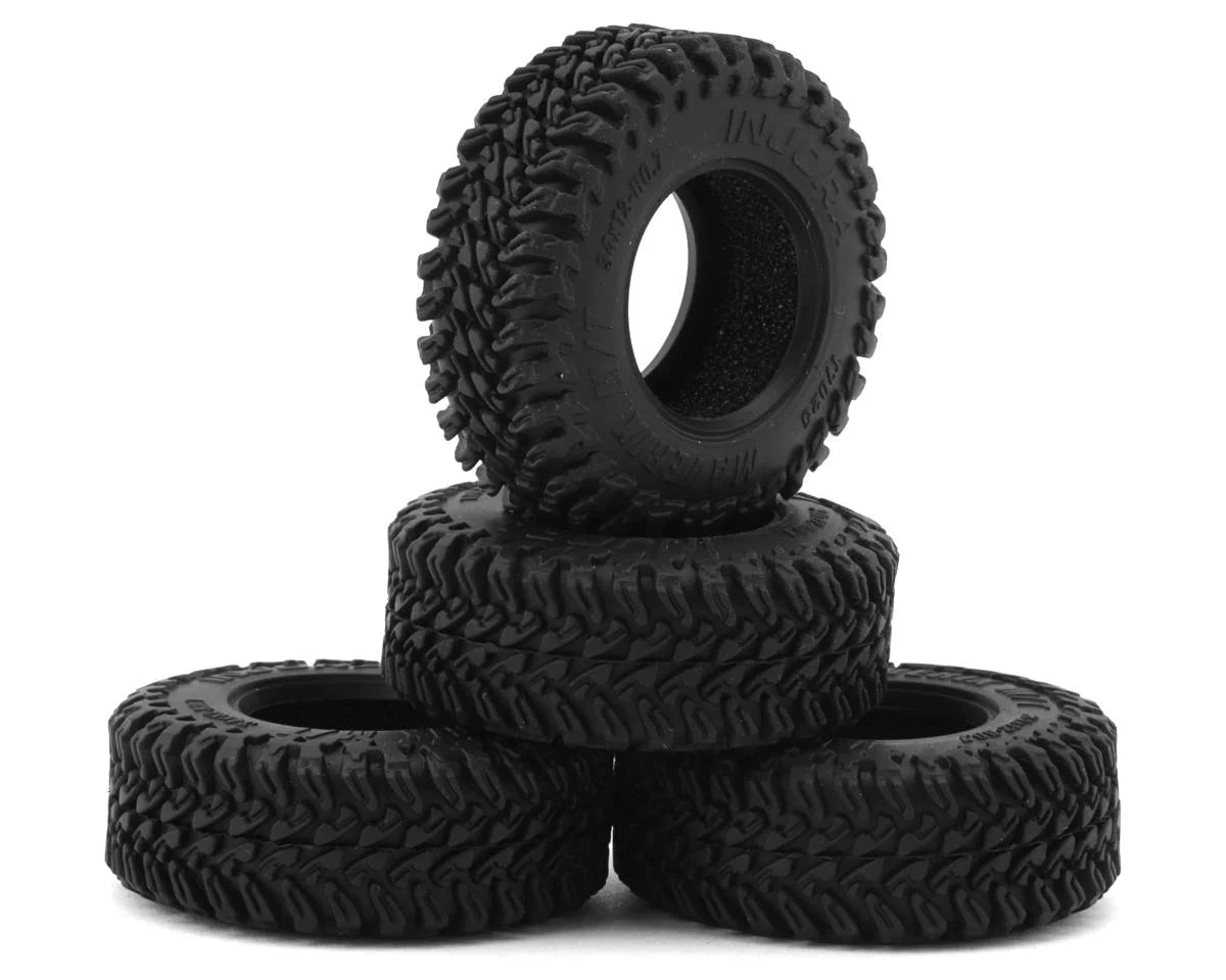 Injora 0.7" Maverix M/T Micro Rock Crawler Tires (4) (34mm OD) (S5) w/Foam Inserts -  - AMain Distributing